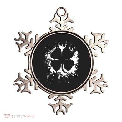Cloverleaf Trace Splatter St. Patrick's Day Ornament