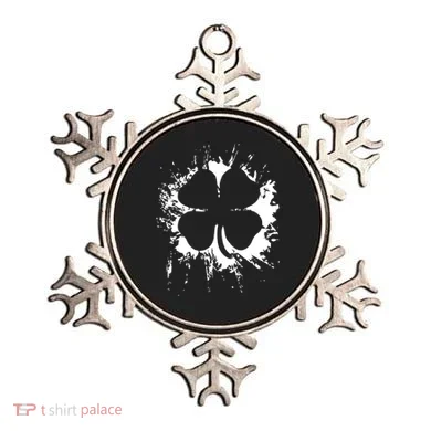 Cloverleaf Trace Splatter St. Patrick's Day Ornament