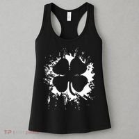 Cloverleaf Trace Splatter St. Patrick's Day Women's Tank Top thumb 3