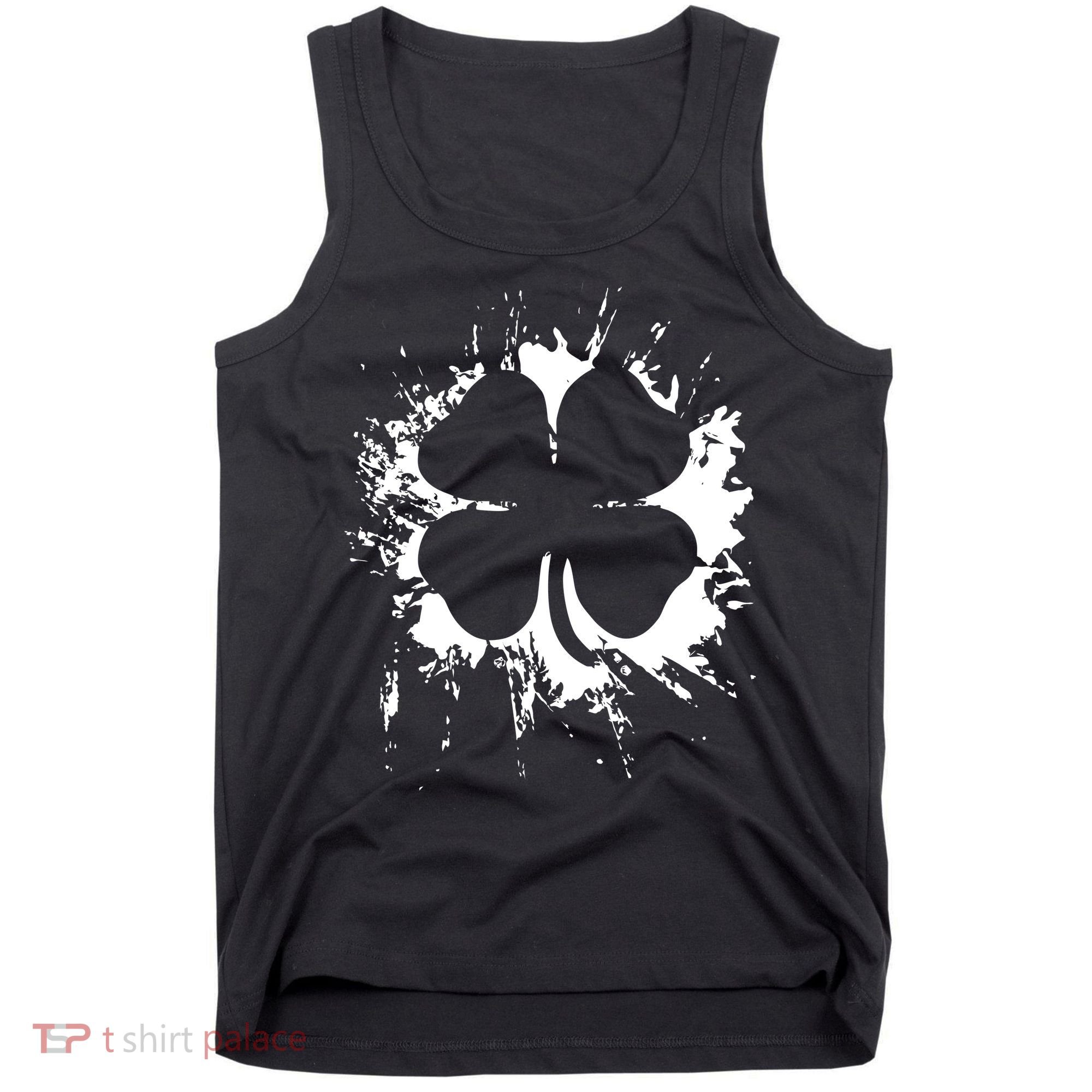 Cloverleaf Trace Splatter St. Patrick's Day Tank Top