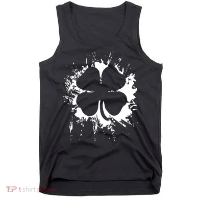 Cloverleaf Trace Splatter St. Patrick's Day Tank Top