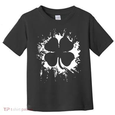 Cloverleaf Trace Splatter St. Patrick's Day Toddler T-Shirt