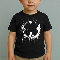 Cloverleaf Trace Splatter St. Patrick's Day Toddler T-Shirt thumb 2