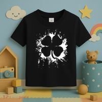 Cloverleaf Trace Splatter St. Patrick's Day Toddler T-Shirt thumb 3
