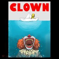 Clown Come Down Here Movie Parody Backpack thumb 2