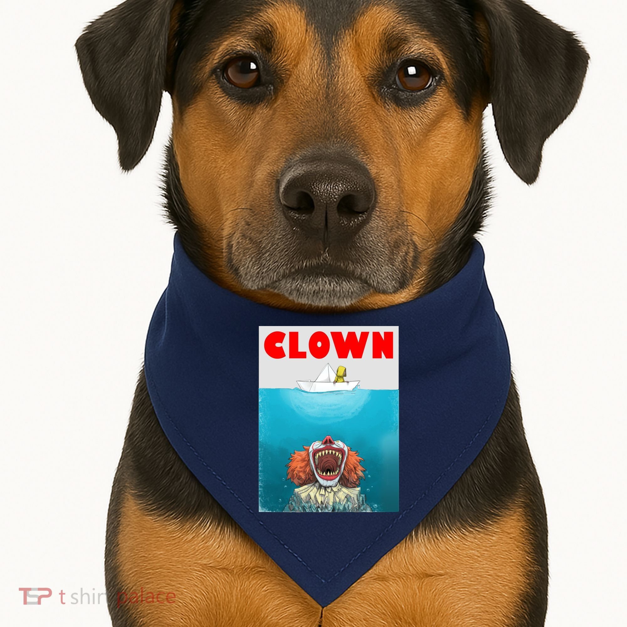 Clown Come Down Here Movie Parody USA-Made Doggie Bandana