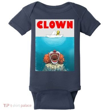 Clown Come Down Here Movie Parody Baby Bodysuit