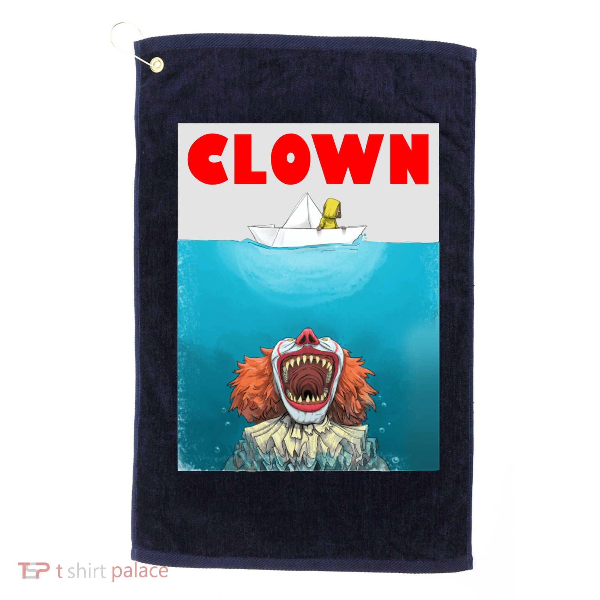 Clown Come Down Here Movie Parody Golf Towel