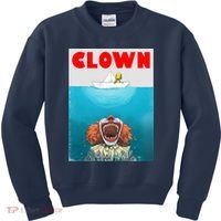 Clown Come Down Here Movie Parody Kids Sweatshirt thumb 0