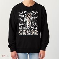 Cute Leopard Print First Grade Typography Word Art Women's Sweatshirt thumb 0