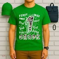 Cute Leopard Print First Grade Typography Word Art T-Shirt thumb 6