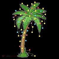 Christmas Lights Palm Tree Beach Funny Tropical Xmas Gift Ornament thumb 1