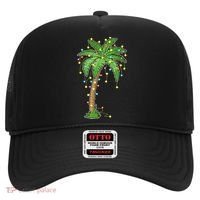 Christmas Lights Palm Tree Beach Funny Tropical Xmas Gift Hat thumb 0