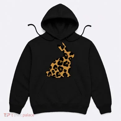 Cute Leopard Pattern Easter Bunny Rabbit Hoodie