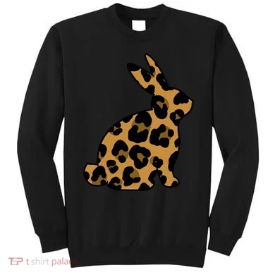 Cute Leopard Pattern Easter Bunny Rabbit Sweatshirt
