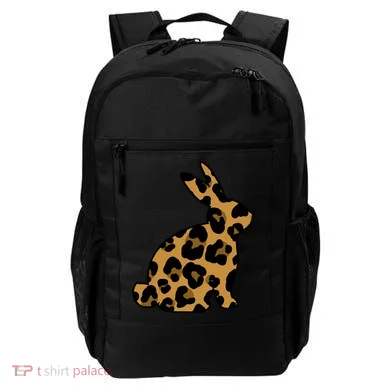 Cute Leopard Pattern Easter Bunny Rabbit Backpack
