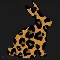 Cute Leopard Pattern Easter Bunny Rabbit Women's Hoodie thumb 2