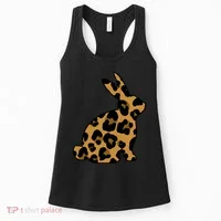 Cute Leopard Pattern Easter Bunny Rabbit Women's Tank Top thumb 0