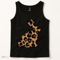 Cute Leopard Pattern Easter Bunny Rabbit Tank Top thumb 2