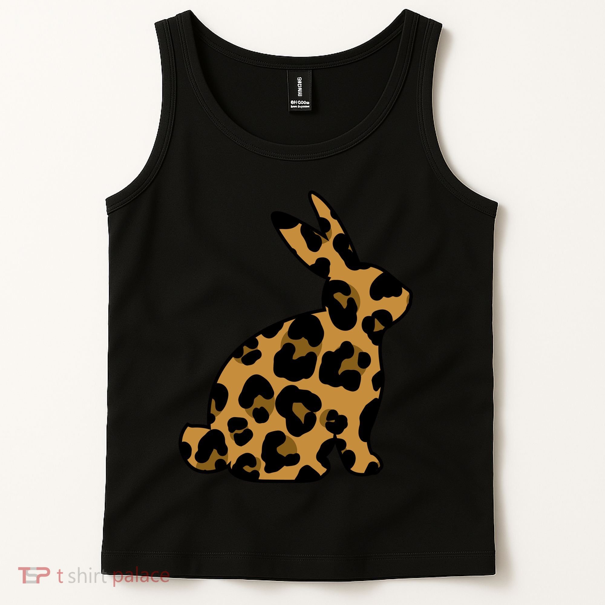 Cute Leopard Pattern Easter Bunny Rabbit Tank Top