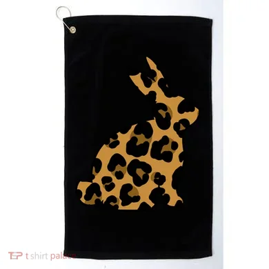 Cute Leopard Pattern Easter Bunny Rabbit Golf Towel
