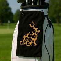 Cute Leopard Pattern Easter Bunny Rabbit Golf Towel thumb 2