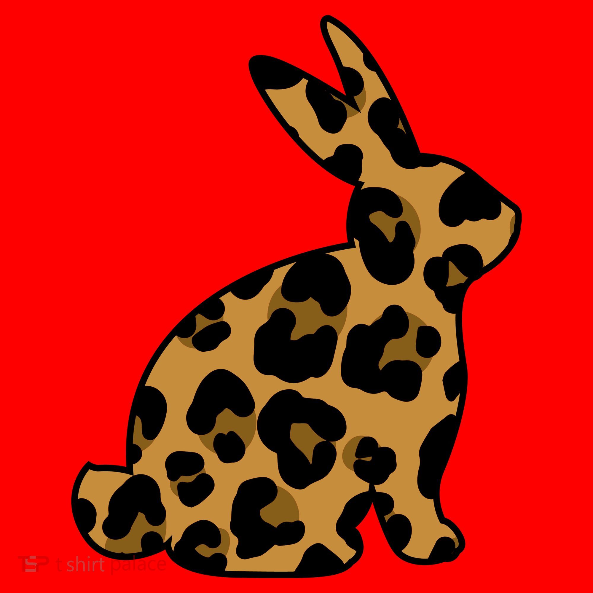 Cute Leopard Pattern Easter Bunny Rabbit Santa Hat