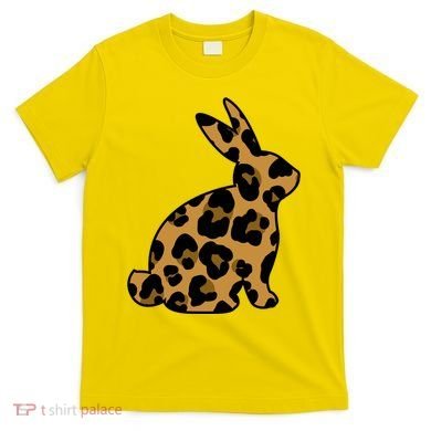 Cute Leopard Pattern Easter Bunny Rabbit T-Shirt