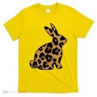 Cute Leopard Pattern Easter Bunny Rabbit T-Shirt thumb 0