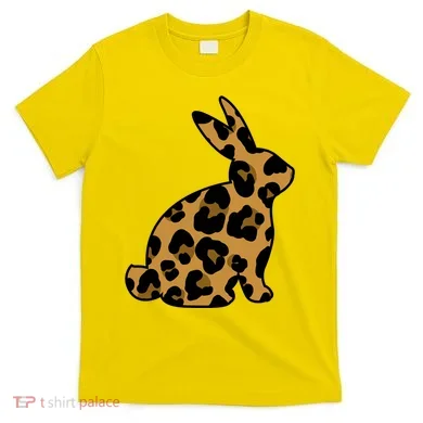 Cute Leopard Pattern Easter Bunny Rabbit T-Shirt
