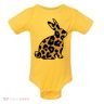 Cute Leopard Pattern Easter Bunny Rabbit Baby Bodysuit