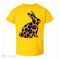 Cute Leopard Pattern Easter Bunny Rabbit Toddler T-Shirt thumb 0