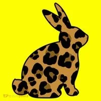 Cute Leopard Pattern Easter Bunny Rabbit Women's T-Shirt thumb 6
