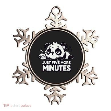Cute Lazy Panda Just Five More Minutes Sleepy Ornament
