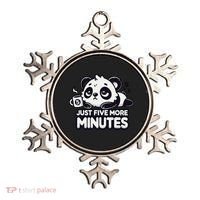 Cute Lazy Panda Just Five More Minutes Sleepy Ornament thumb 0