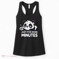 Cute Lazy Panda Just Five More Minutes Sleepy Women's Tank Top thumb 0