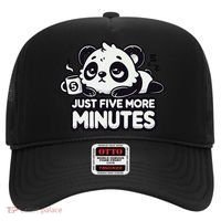 Cute Lazy Panda Just Five More Minutes Sleepy Hat thumb 0