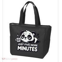 Cute Lazy Panda Just Five More Minutes Sleepy Tote Bag thumb 3