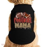 Cute Leopard Print Football Mama Doggie Tank thumb 0