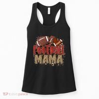 Cute Leopard Print Football Mama Women's Tank Top thumb 0