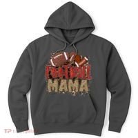 Cute Leopard Print Football Mama Hoodie thumb 0