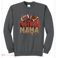 Cute Leopard Print Football Mama Sweatshirt thumb 0