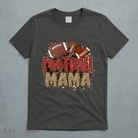 Cute Leopard Print Football Mama T-Shirt thumb 5