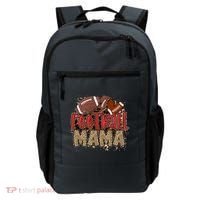 Cute Leopard Print Football Mama Backpack thumb 0