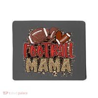 Cute Leopard Print Football Mama Mousepad thumb 0