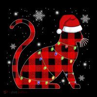 Cat Lover Plaid Holiday Festive Coffee Mug thumb 5