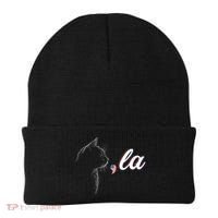 Comma La Patriot Cat Lover For Harris Walz 2024 Cool Gift Beanie thumb 0