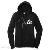 Comma La Patriot Cat Lover For Harris Walz 2024 Cool Gift Women's Hoodie thumb 0