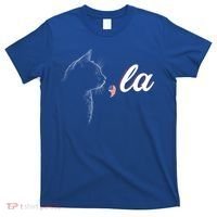 Comma La Patriot Cat Lover For Harris Walz 2024 Cool Gift T-Shirt thumb 0