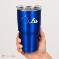 Comma La Patriot Cat Lover For Harris Walz 2024 Cool Gift Tumbler thumb 2